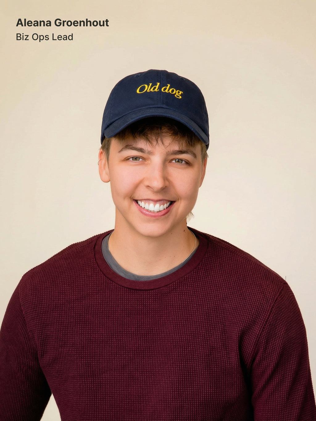 Navy dad hat