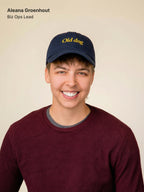 Navy dad hat